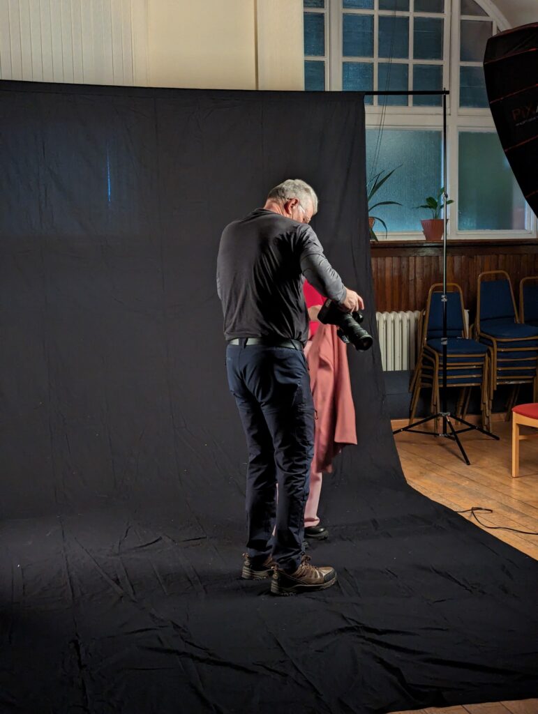 Anna working with Jim Dunlop