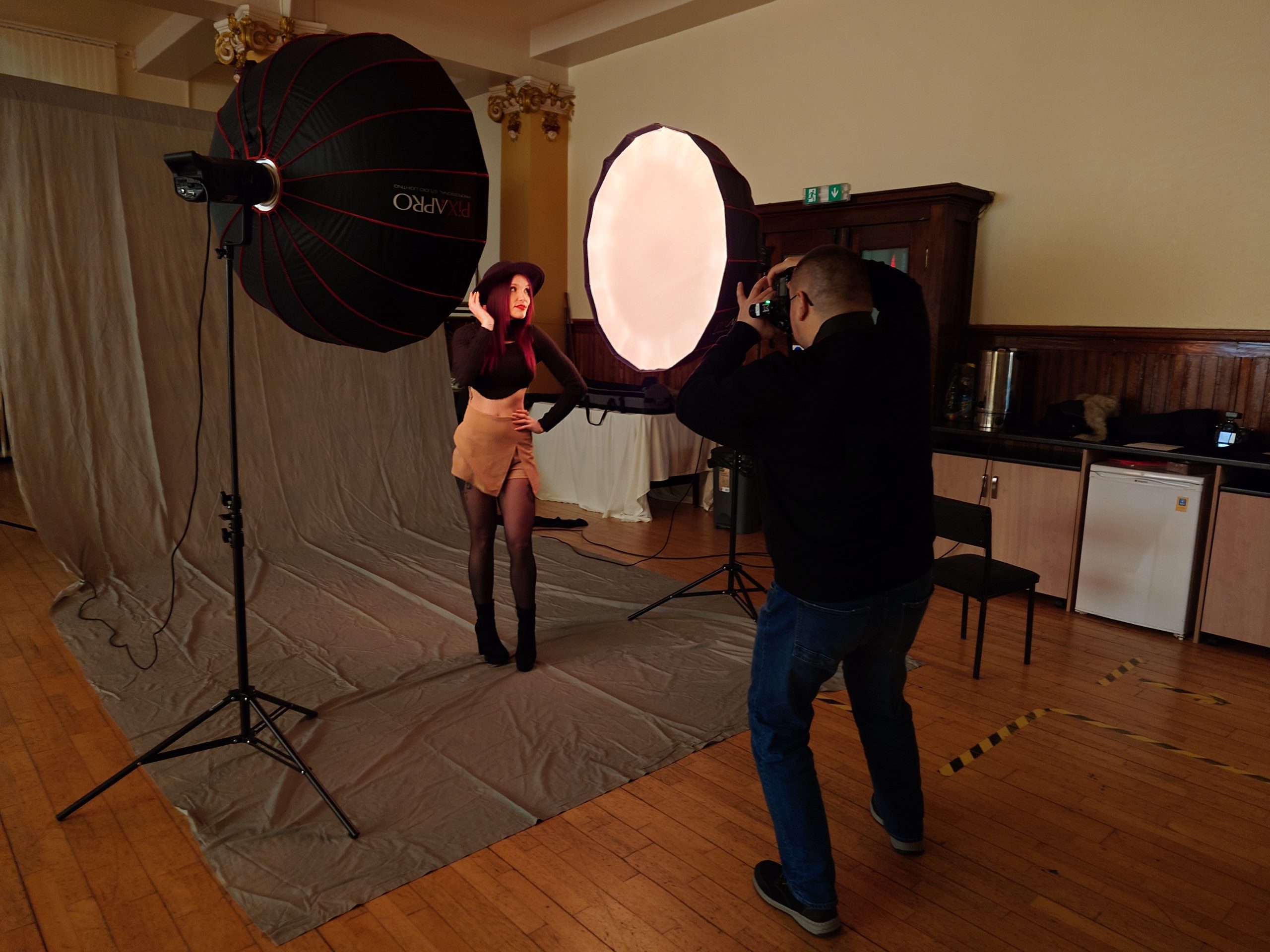 Desiree working with Mariusz Matuszewski