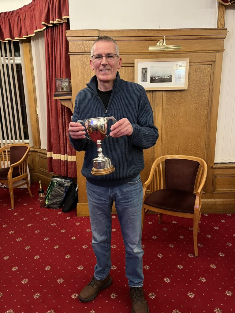 Iain McFadyen with the Judge's Choice Best Image award at this year'
s RICC event.